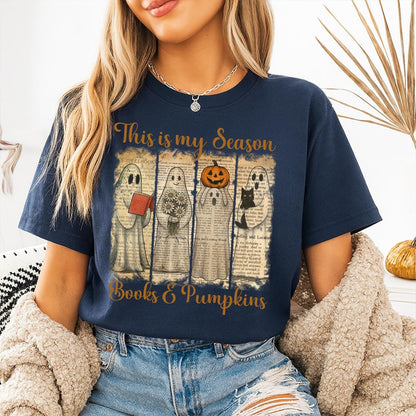 Herbst T-Shirt für Bücherratten