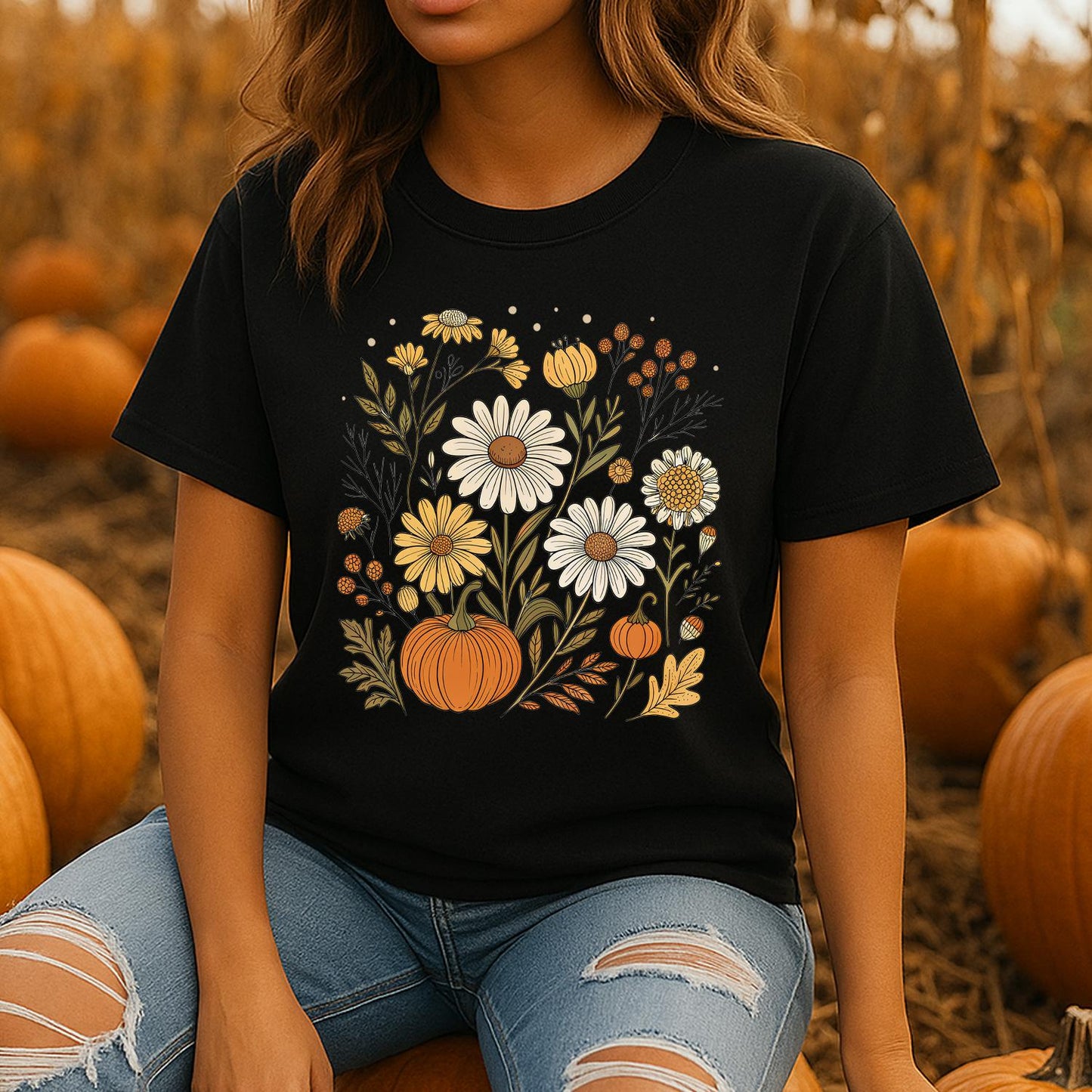 Florales Herbst Shirt