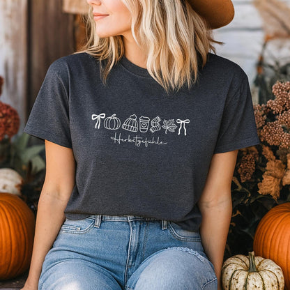 Herbstgefühle Doodle Damen T-Shirt
