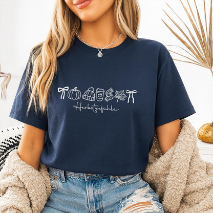 Herbstgefühle Doodle Damen T-Shirt