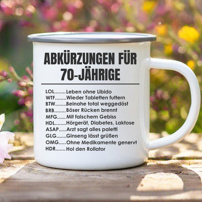 Lustige Tasse 70. Geburtstag