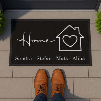 Personalisierte Fußmatte mit Wunschnamen