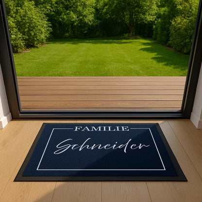 Personalisierte Fußmatte Familie