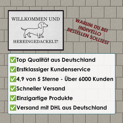 Lustige Fußmatte Dackel