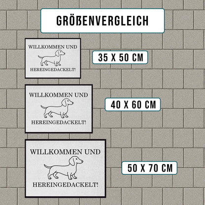 Lustige Fußmatte Dackel