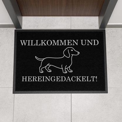 Lustige Fußmatte Dackel