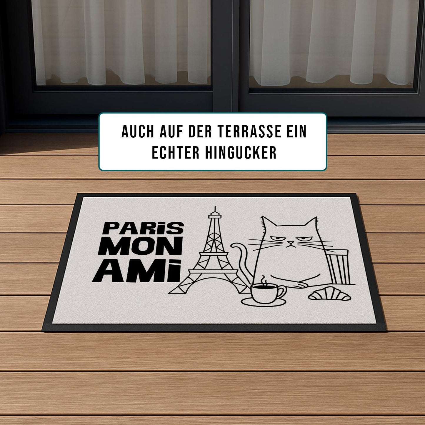 Fußmatte mit Katze Paris Mon Ami