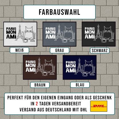 Fußmatte mit Katze Paris Mon Ami