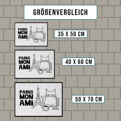 Fußmatte mit Katze Paris Mon Ami