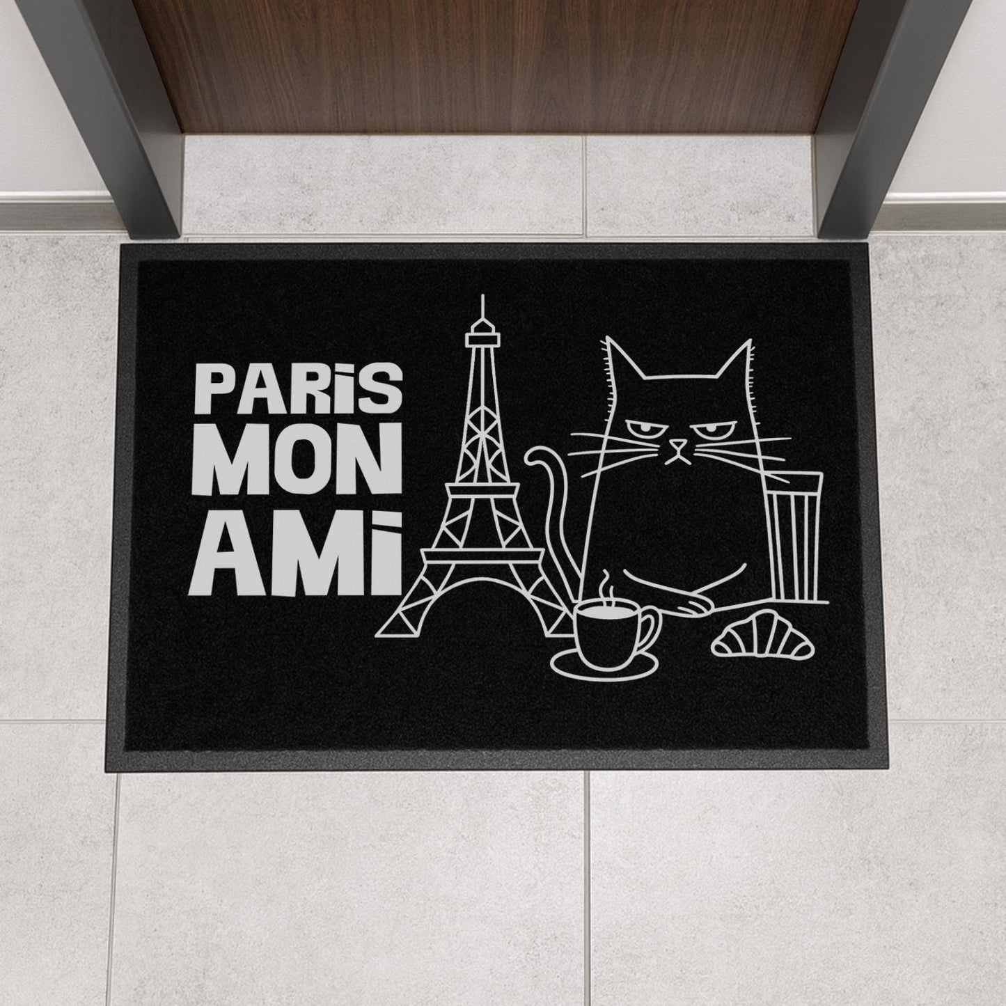 Fußmatte mit Katze Paris Mon Ami
