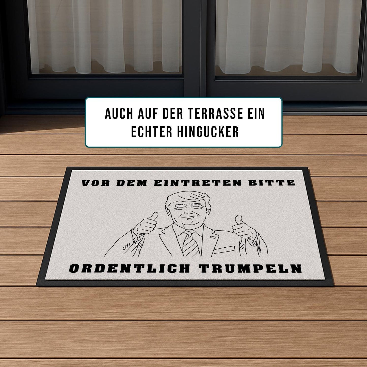 Lustige Fußmatte