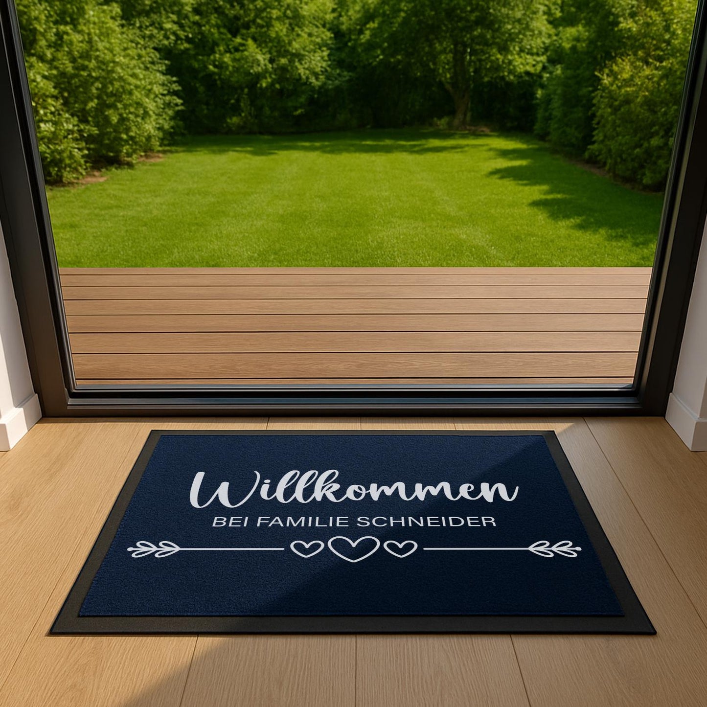 Fußmatte mit Familienname
