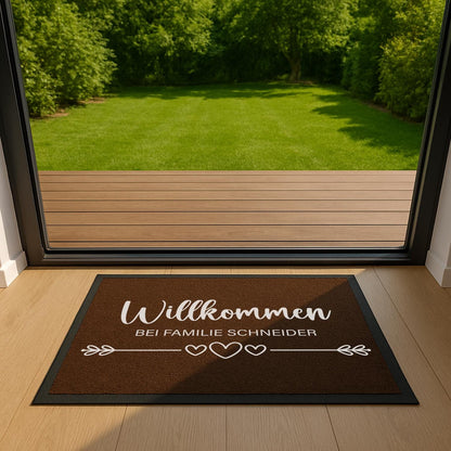 Fußmatte mit Familienname