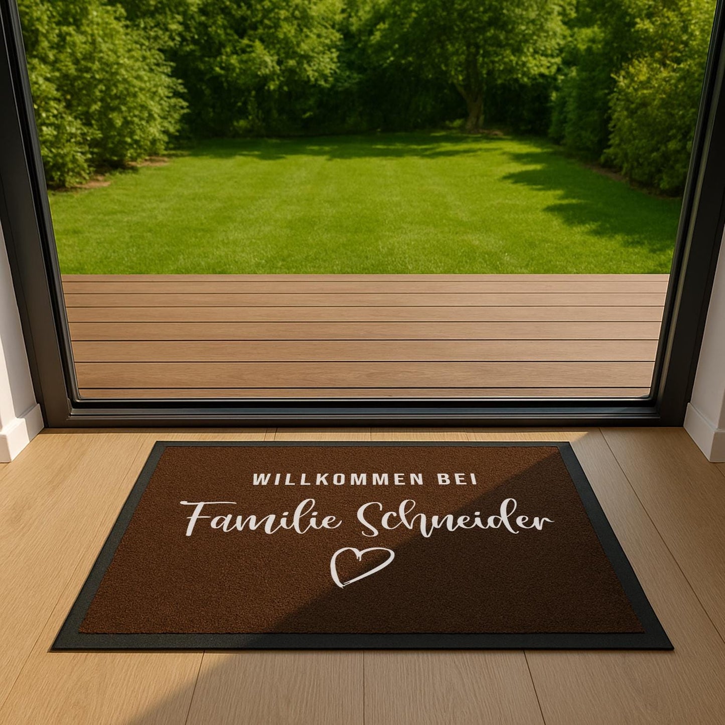 Fußmatte Willkommen bei Familie