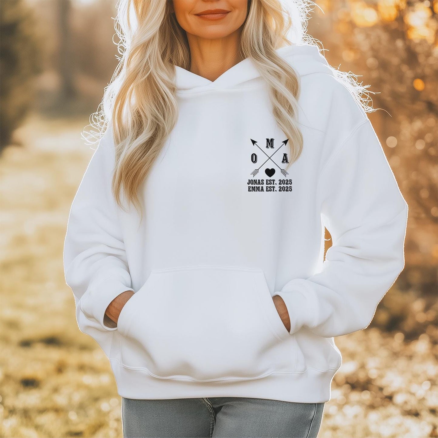 Oma Pullover mit Namen der Kinder
