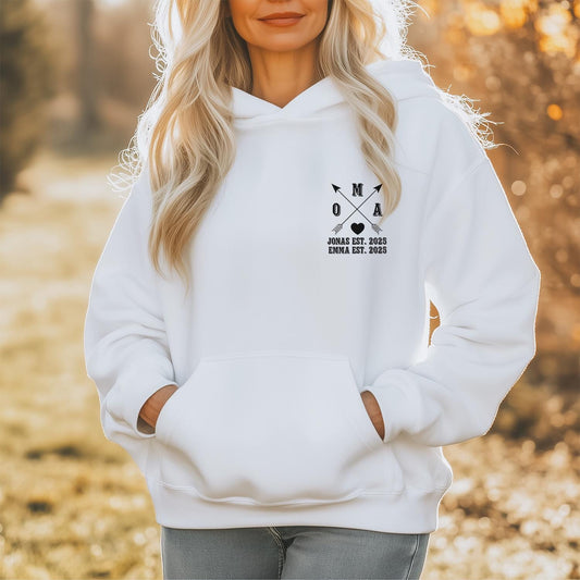 Oma Pullover mit Namen der Kinder