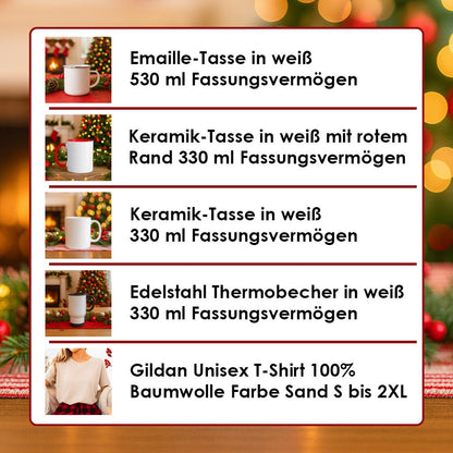 Emaille Tasse Weihnachtsfilm