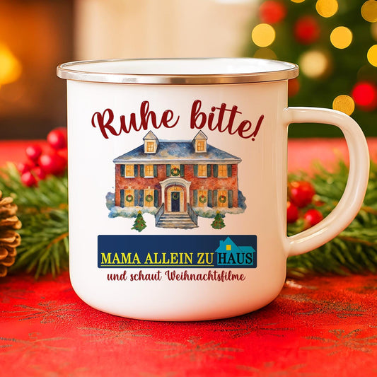 Emaille Tasse Weihnachtsfilm