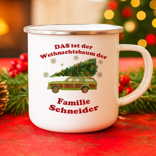 Lustige Weihnachtstasse personalisiert