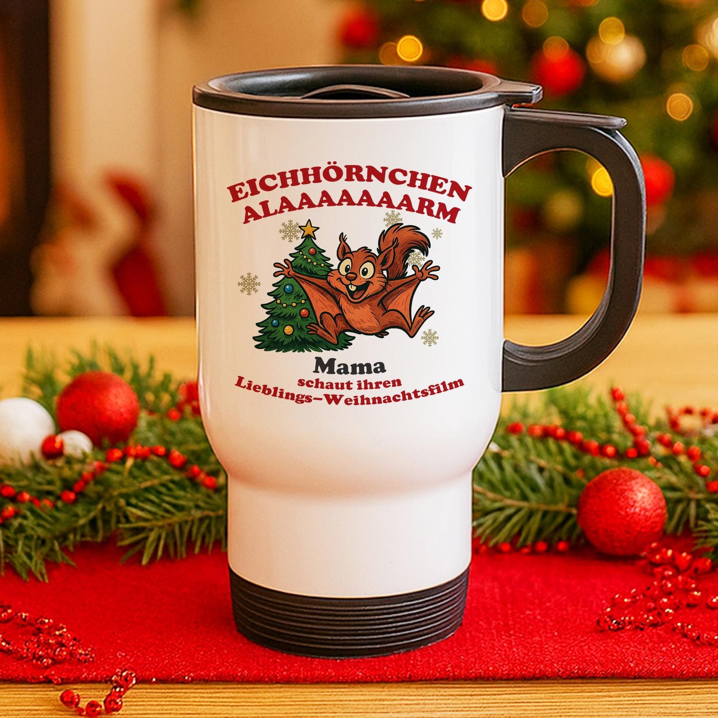 Emailletasse Eichhörnchen Alarm