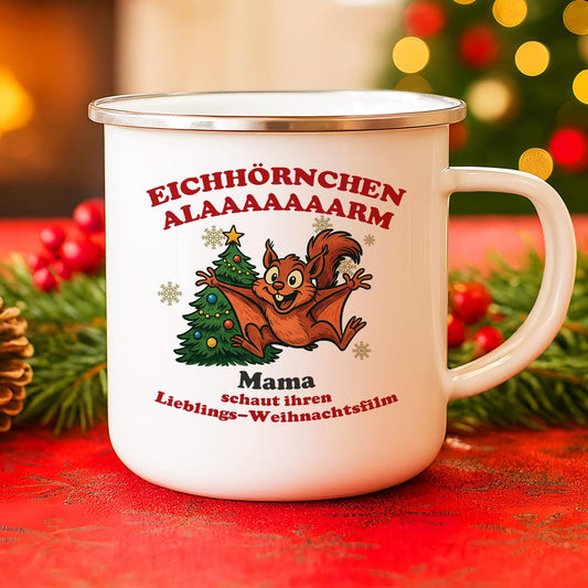 Emailletasse Eichhörnchen Alarm