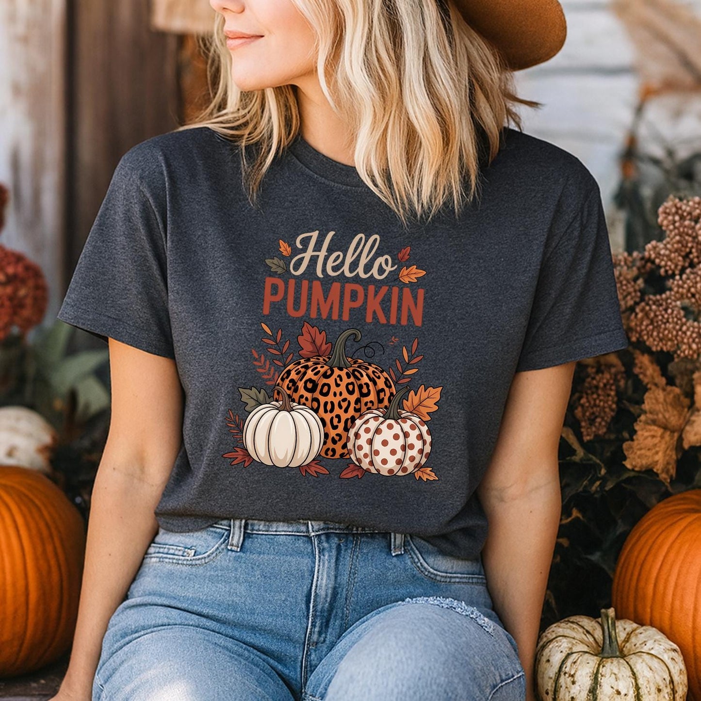 Hello Pumpkin Shirt Halloween