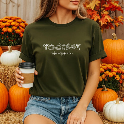 Herbstgefühle Doodle Damen T-Shirt