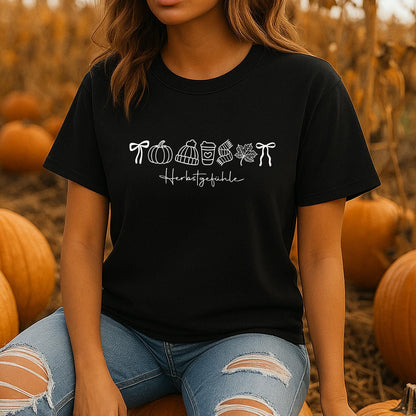 Herbstgefühle Doodle Damen T-Shirt