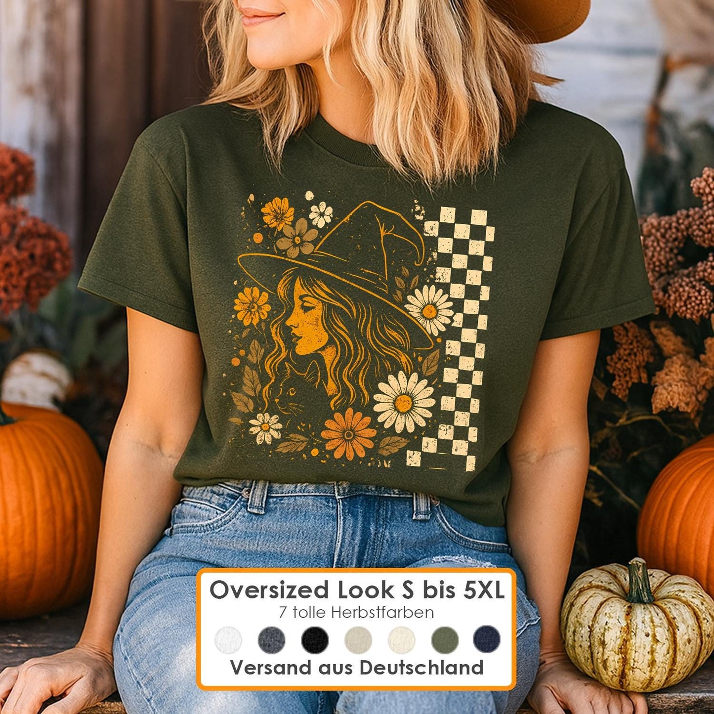 Halloween Hexe Oversized Shirt